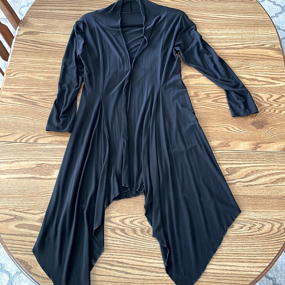 Black Rayon Duster Size Small